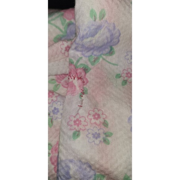 MSL Vintage Longsleeve Maxi Robe Floral HousebDress Mumu Housecoat Modest Sz  L - Picture 8 of 8